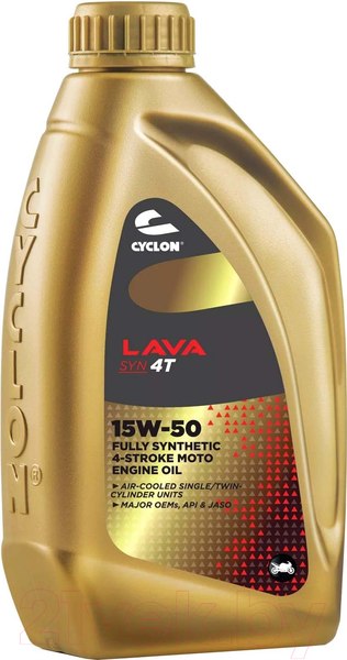 Изображение товара Моторное масло Cyclon Lava SYN 4T 15W50 / JL04009 (1л)