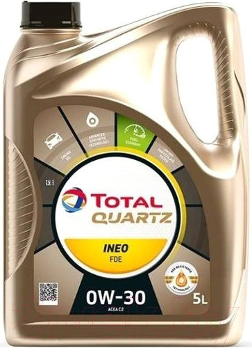 Изображение товара Моторное масло Total Quartz Ineo FDE 0W30 / 216187 (5л)
