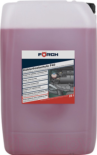 Изображение товара Антифриз Forch F40 концентрат / 67607890 (25л, розовый)