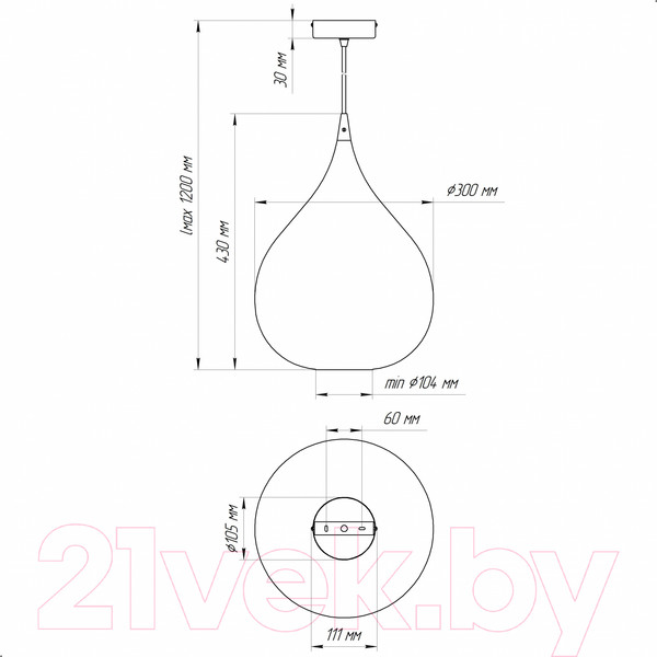Изображение товара Потолочный светильник Элетех ML404819 Diva / 1005404819