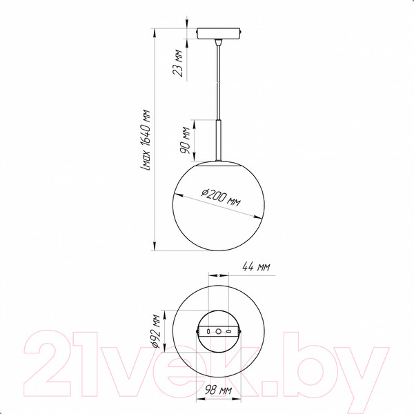 Изображение товара Потолочный светильник Элетех ML404678 Sfero / 1005404678