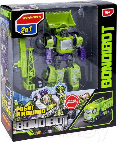 Изображение товара Робот-трансформер Bondibon Bondibot Трактор с ковшом / ВВ5933