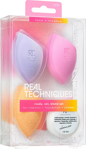 Изображение товара Набор спонжей для макияжа Real Techniques Chroma Ready, Set, Blend / RT4288