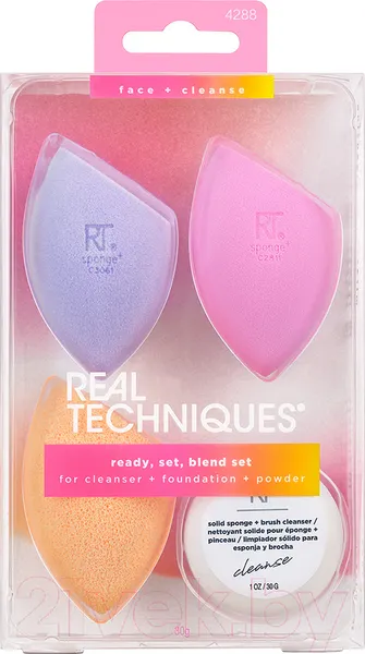 Изображение товара Набор спонжей для макияжа Real Techniques Chroma Ready, Set, Blend / RT4288