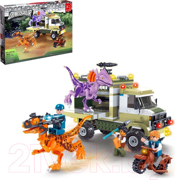 Изображение товара Конструктор Keyixing Диноленд. Сражение с хищниками / 4351970