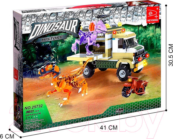 Изображение товара Конструктор Keyixing Диноленд. Сражение с хищниками / 4351970