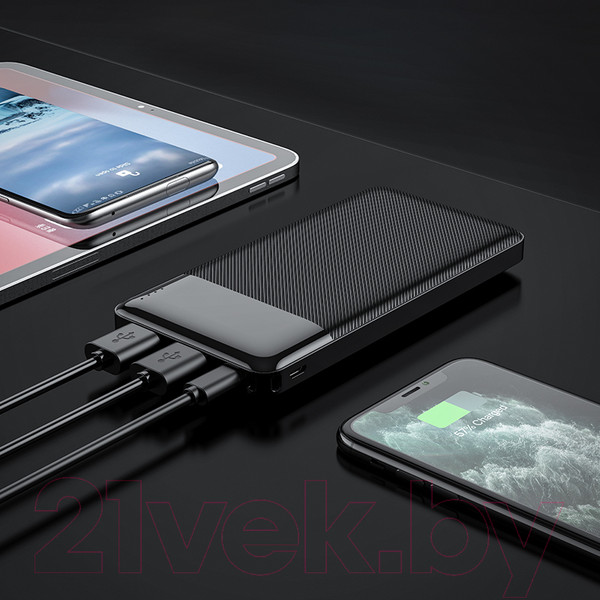 Изображение товара Портативное зарядное устройство Hoco J72 10000mAh (черный)