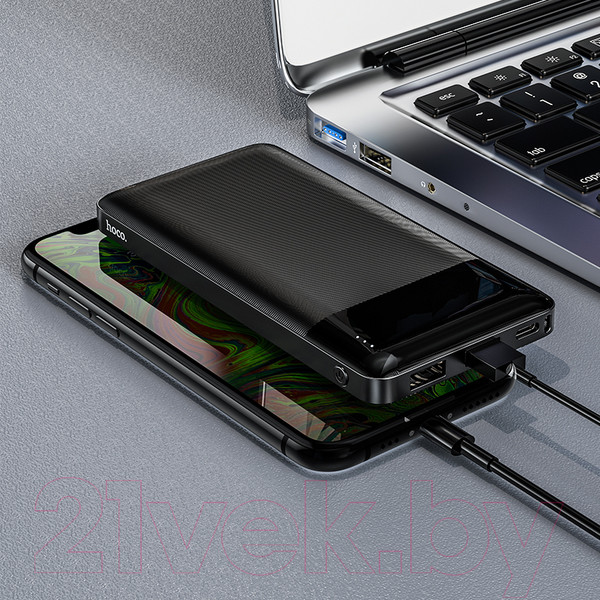 Изображение товара Портативное зарядное устройство Hoco J72 10000mAh (черный)