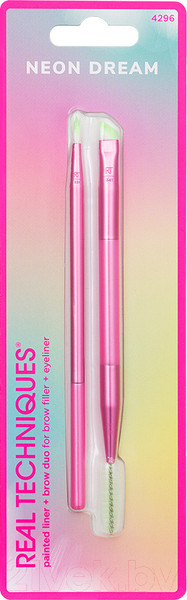 Изображение товара Набор кистей для макияжа Real Techniques Neon Dream Painted Liner + Brow Duo / RT4296