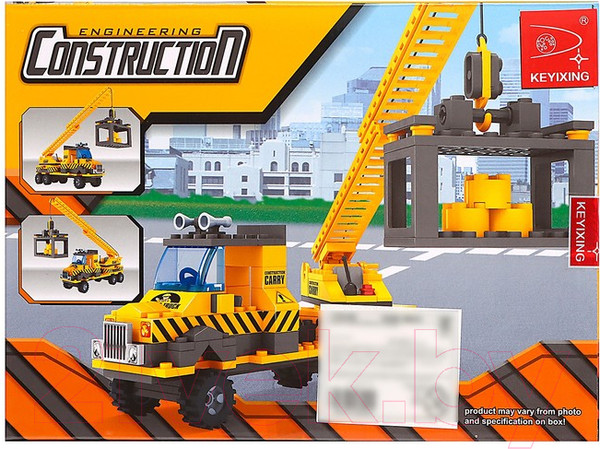 Изображение товара Конструктор Keyixing Городские строители. Кран / 576106