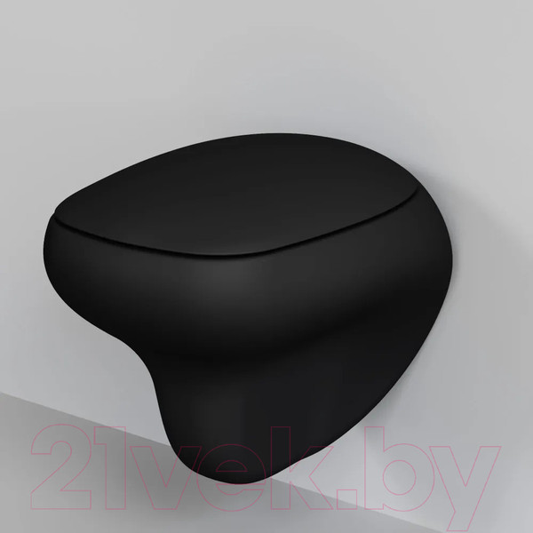 Изображение товара Унитаз подвесной Ambassador Diamond / 123T20201R (черный матовый)