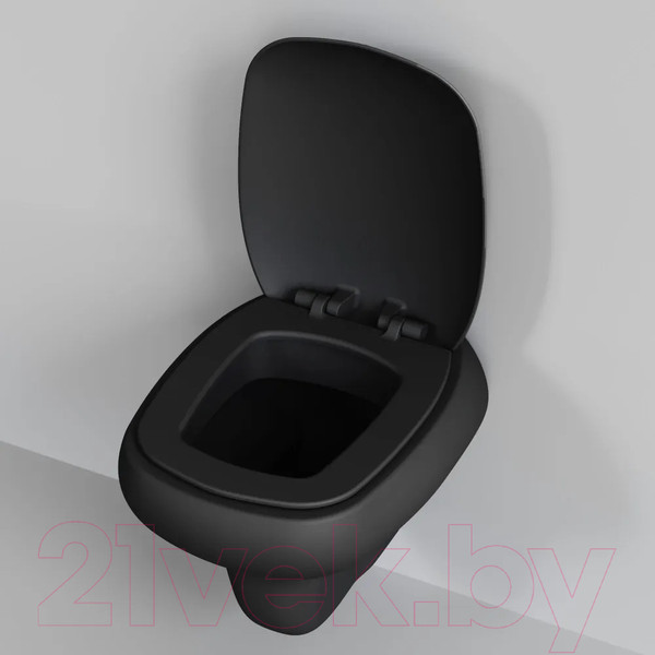 Изображение товара Унитаз подвесной Ambassador Diamond / 123T20201R (черный матовый)