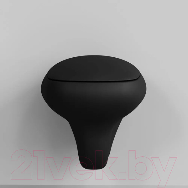 Изображение товара Унитаз подвесной Ambassador Diamond / 123T20201R (черный матовый)