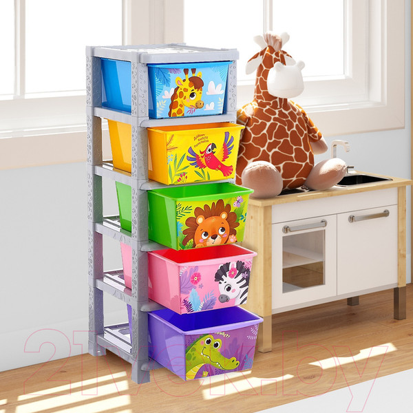 Изображение товара Комод пластиковый Соломон Веселый зоопарк / 4758970
