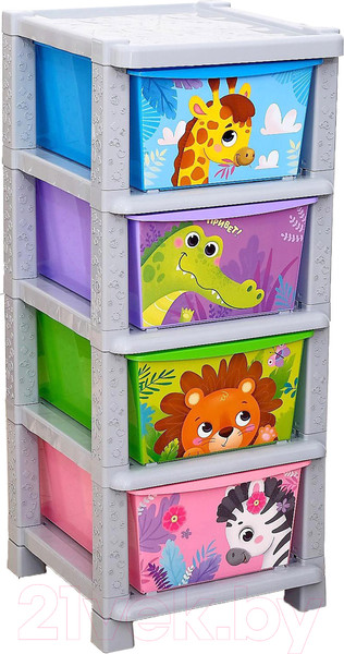 Изображение товара Комод пластиковый Соломон Веселый зоопарк / 4758971