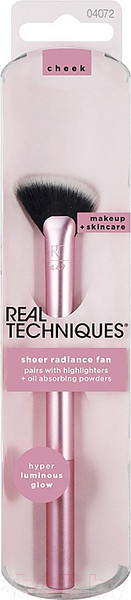 Изображение товара Кисть для макияжа Real Techniques Sheer Radiance Fan Brush / RT4072