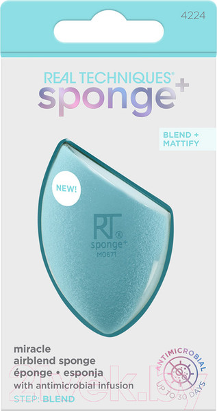 Изображение товара Спонж для макияжа Real Techniques Sponge+ Miracle Airblend Sponge / RT4224