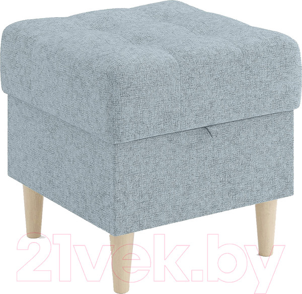 Изображение товара Пуф Сонум Norton 45-45 (кашемир голубой/бук)