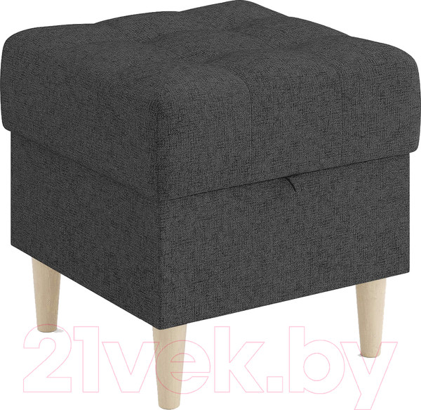 Изображение товара Пуф Сонум Norton 45-45 (кашемир графитовый/бук)