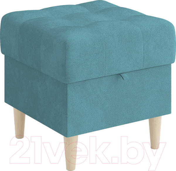 Изображение товара Пуф Сонум Norton 45-45 (лофти лазурный/бук)