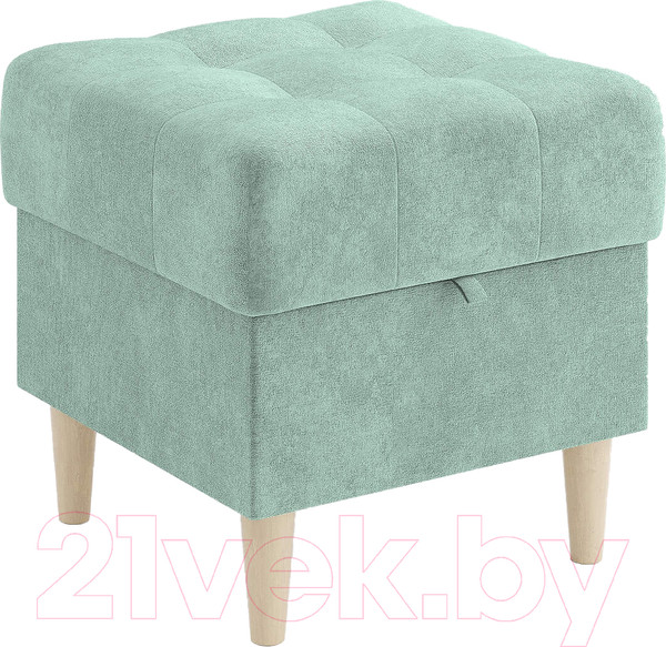 Изображение товара Пуф Сонум Norton 45-45 (микровелюр селадон/бук)