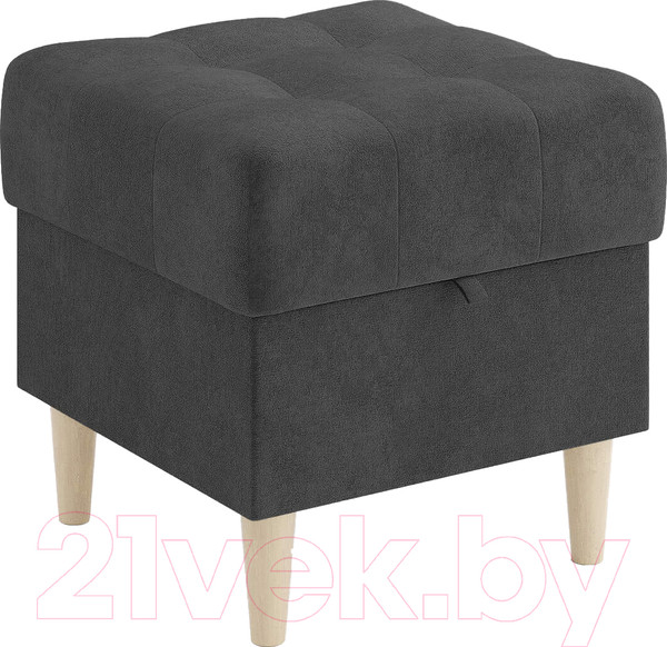 Изображение товара Пуф Сонум Norton 45-45 (микровелюр серый/бук)