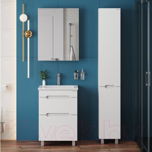 Изображение товара Шкаф-пенал для ванной Onika Айленд 30 / 403081 (белый)