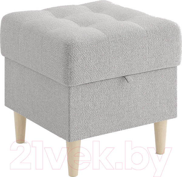 Изображение товара Пуф Сонум Norton 45-45 (рогожка пепельный/бук)