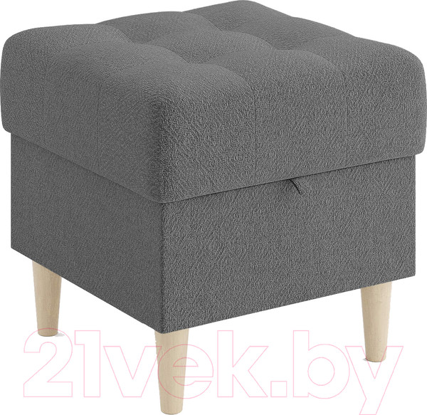 Изображение товара Пуф Сонум Norton 45-45 (рогожка графит/бук)