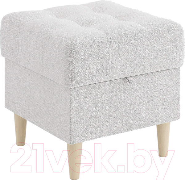 Изображение товара Пуф Сонум Norton 45-45 (рогожка льняной/бук)