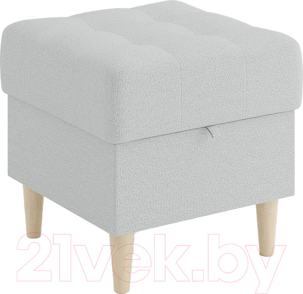 Изображение товара Пуф Сонум Norton 45-45 (тедди пепельный/бук)