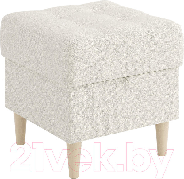 Изображение товара Пуф Сонум Norton 45-45 (тедди кремовый/бук)