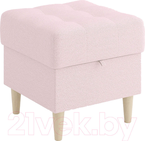 Изображение товара Пуф Сонум Norton 45-45 (тедди розовый/бук)