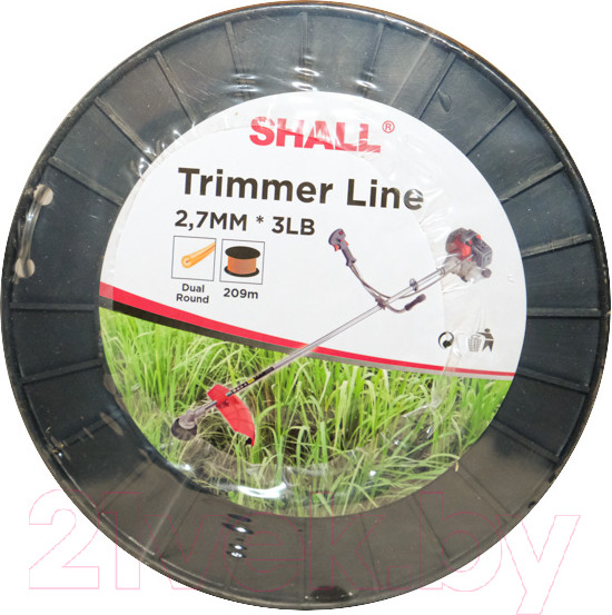 Изображение товара Леска для триммера Shall 2.7мм/209м + сердцевина (круг)