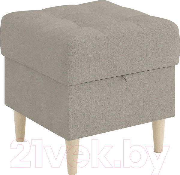 Изображение товара Пуф Сонум Norton 45-45 (замша бежевый/бук)