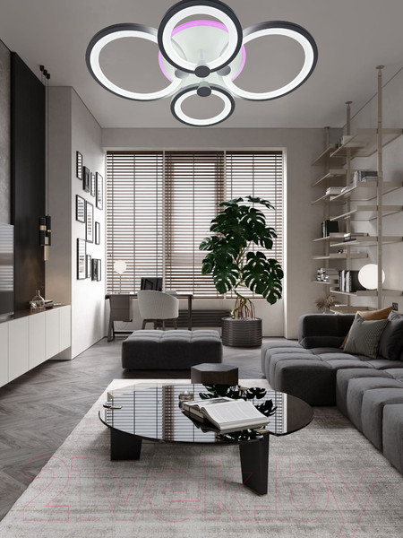 Изображение товара Потолочный светильник Mirastyle Диод CF-16134/2+2 WH ML