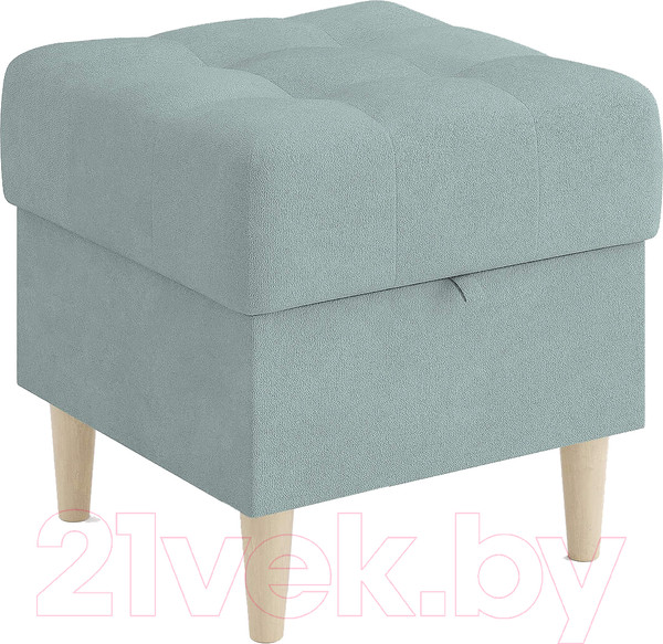 Изображение товара Пуф Сонум Norton 45-45 (замша мятный/бук)