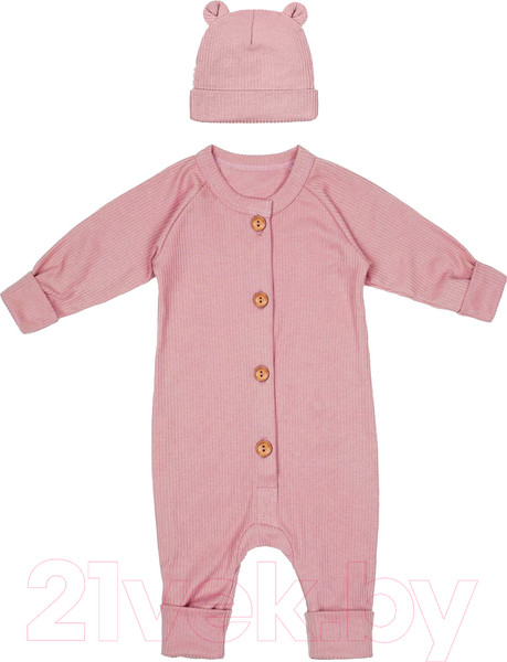 Изображение товара Комплект одежды для малышей Amarobaby Fashion / AB-OD21-FS5001/06-56 (розовый, р.56)
