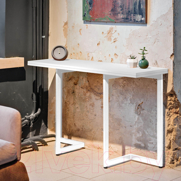 Изображение товара Обеденный стол Millwood Арлен 3 38-76x110x76 (белый/металл белый)