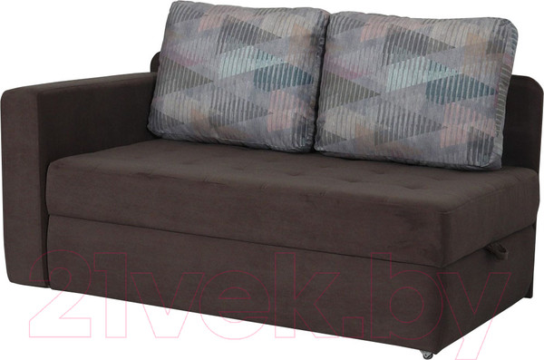 Изображение товара Тахта DiArt Студент левая (велюр Inside Grey/Ultra Stone)