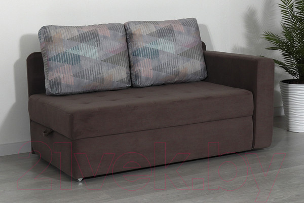 Изображение товара Тахта DiArt Студент правая (велюр Inside Grey/Ultra Stone)