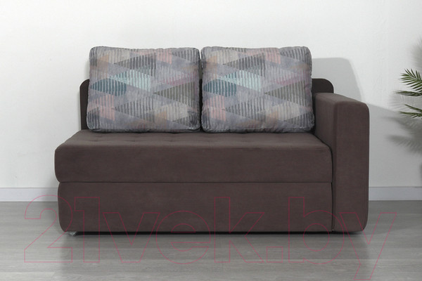 Изображение товара Тахта DiArt Студент правая (велюр Inside Grey/Ultra Stone)