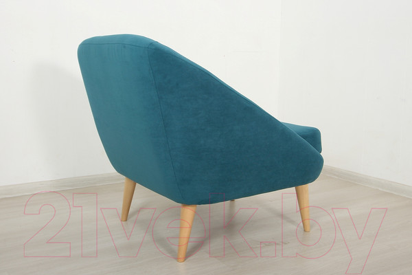 Изображение товара Кресло мягкое DiArt Каприз 1П (велюр Ultra Atlantic/ножки светлые)