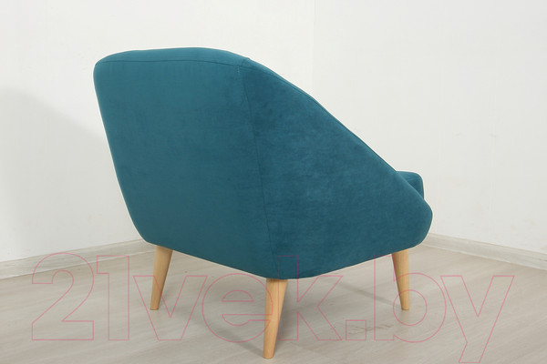 Изображение товара Кресло мягкое DiArt Каприз 1П (велюр Ultra Atlantic/ножки светлые)