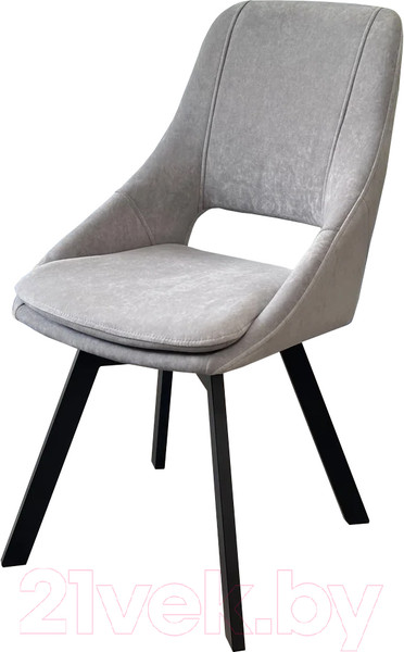 Изображение товара Стул M-City ASP / 670M05281 (B22 серый велюр/черный)