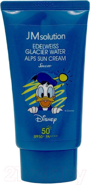 Изображение товара Крем солнцезащитный JMsolution Edelweiss Glacier Water Alps Moist Suncream SPF50+/PA++++ (50мл)