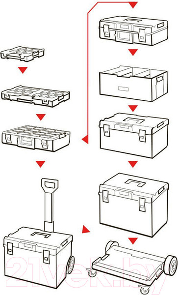Изображение товара Ящик для инструментов QBrick System One 200 2.0 Vario / 5901238254454