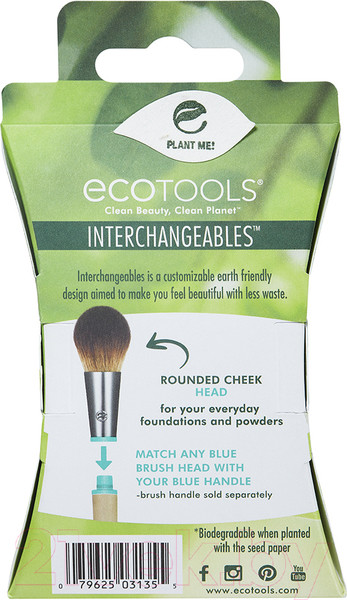 Изображение товара Сменная насадка для кисти Ecotools Interchangeables Rounded Cheek Head ET3135