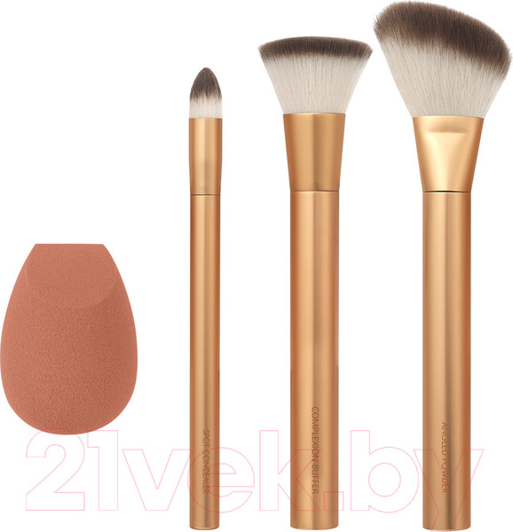 Изображение товара Набор кистей для макияжа Ecotools Precious Metals Face Blend + Sculpt Set ET2700