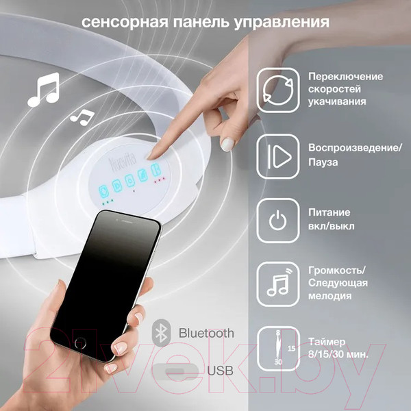 Изображение товара Детский шезлонг Nuovita Attento А1 (голубой/белый)